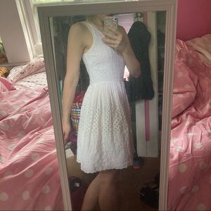 White Eyelet Dress